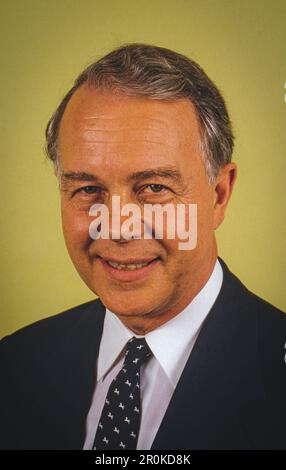 Ernst Albrecht, Ministerpräsident von Niedersachsen, Deutschland, circa 1988. Foto Stock