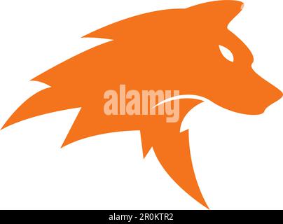 Disegno del logo Fox Icon Illustrazione Vettoriale