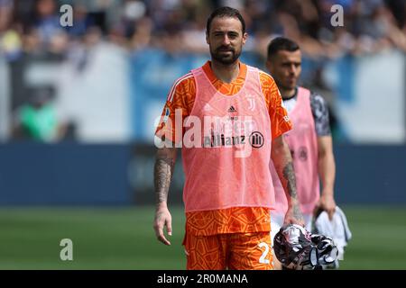Gewiss Stadium, Bergamo, Italia, 07 maggio 2023, Carlo Pinsoglio della Juventus FC guarda su durante Atalanta BC vs Juventus FC - serie italiana di calcio A mat Foto Stock