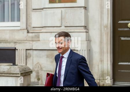 Londra,uk,09th, maggio 2023.Mark harper Segretario di Stato per i trasporti è visto lasciare Gabinetto Office dopo gabinetto riunione di credito Richard Lincoln / Alamy Live News Foto Stock