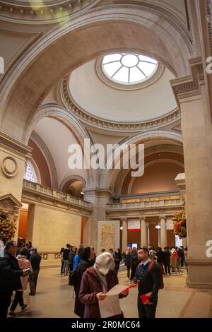 Great Hall of Metropolitan Museum of Art a New York City, USA Foto Stock