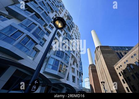 Sviluppo della centrale elettrica di Battersea, Nine Elms, Battersea, Wandsworth, South West London, Regno Unito Foto Stock