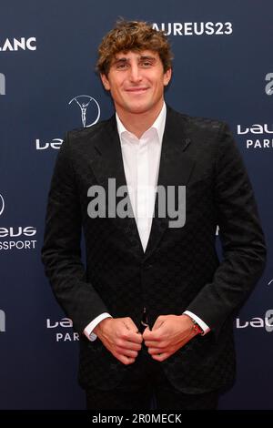 Parigi, Francia. 08th maggio, 2023. Leonardo Fioravanti arriva ai Laureus World Sport Awards 2023 al Cour Vendome il 08 maggio 2023 a Parigi. Foto di Laurent ZabulonABACAPRESS.COM Credit: Abaca Press/Alamy Live News Foto Stock