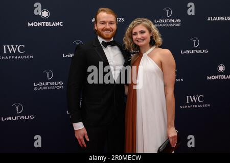 Parigi, Francia. 08th maggio, 2023. Declan Farmer arriva al Laureus World Sport Awards 2023 al Cour Vendome il 08 maggio 2023 a Parigi, Francia. Foto di Laurent ZabulonABACAPRESS.COM Credit: Abaca Press/Alamy Live News Foto Stock