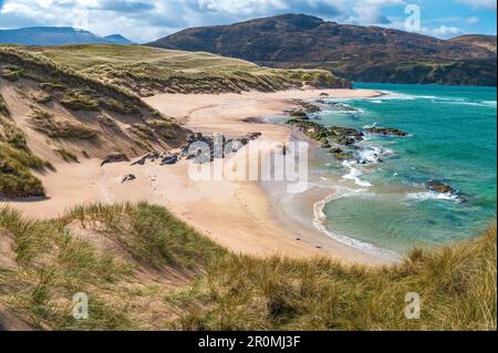 Lungo il Kyle of Durness a Sutherland, Scozia Foto Stock