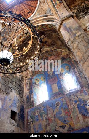 Nel primo monastero cristiano Akhtala vicino Ayrum, Caucaso, Armenia del Nord, Asia Foto Stock