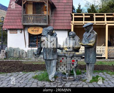 Monumento a Mimino a Dilijan, Caucaso, Armenia settentrionale, Asia Foto Stock