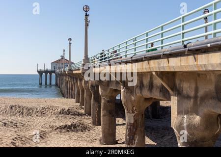 Il molo di Manhattan Beach in California USA il 9th 2023 febbraio Foto Stock