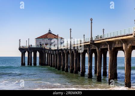 Il molo di Manhattan Beach in California USA il 9th 2023 febbraio Foto Stock