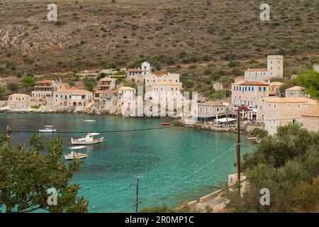 Limeni, penisola di mani, Peloponneso, Grecia Foto Stock