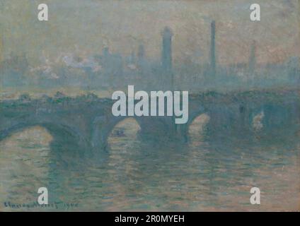 Waterloo Bridge, Gray Weather Date: 1900 Artist: Claude Monet French, 1840-1926 Foto Stock