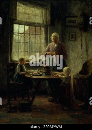 Un pasto di famiglia Data: 1890s (?) Artista: Evert Pieters Olandese, 1856-1932 Foto Stock