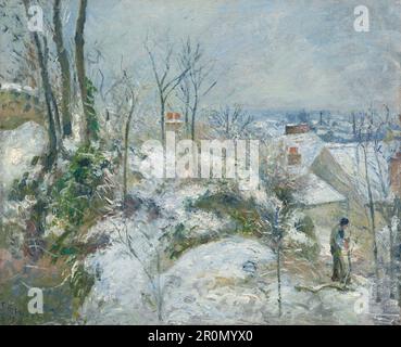 Coniglio Warren a Pontoise, neve Data: 1879 artista: Camille Pissarro Francese, 1830-1903 Foto Stock