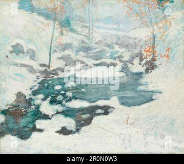 Icebound Data: c. 1889 John Henry Twachtman American, 1853–1902 Foto Stock