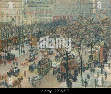 Boulevard des Italiens, mattina, luce del sole, 1897, Camille Pissarro Foto Stock
