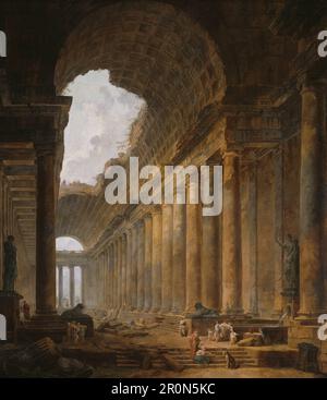 Il Vecchio Tempio Data: 1787/88 artista: Hubert Robert Francese, 1733-1808 Foto Stock