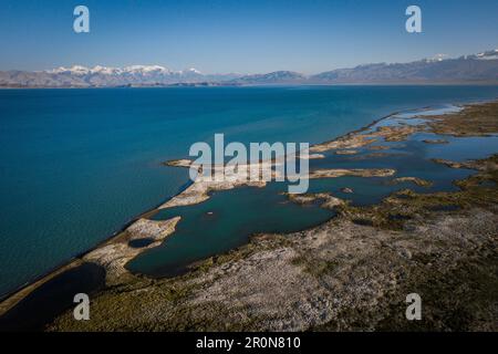 Lago Karakul in Pamir, Tagikistan, Asia Foto Stock