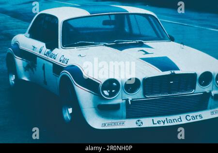 Auto da corsa Jaguar modello XJ-12 C Broadspeed, Regno Unito 1977 Foto Stock