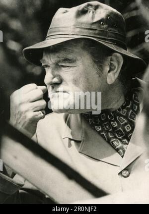 Film e attore teatrale inglese Jack Hawkins, Sudafrica 1971 Foto Stock