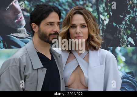 Cinema Barberini, Roma, Italia, 08 maggio 2023, Marco Bocci e Laura Chiatti durante la Fotocall del Film 'la caccia' - Reportage Foto Stock