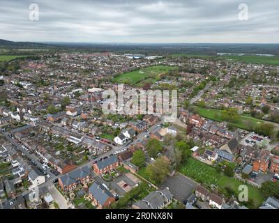 Aldbury Village in Hertfordshire vista aerea drone Foto Stock