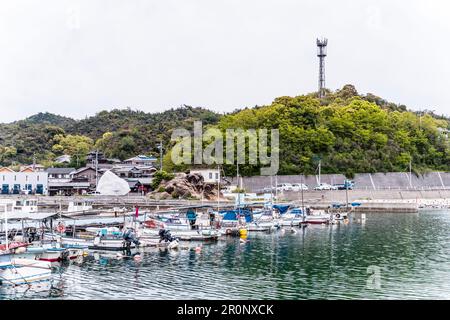 Porto di Miyanoura a Naoshima/Giappone Foto Stock