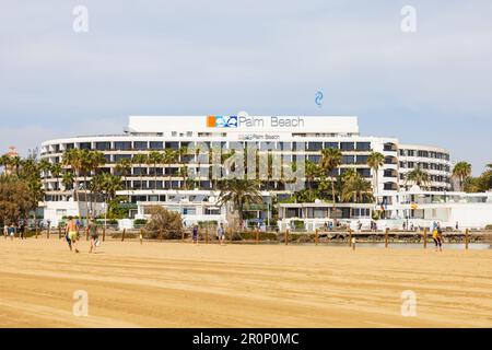 Palm Beach Hotel, Maspalomas Beach, Las Palmas, Gran Canaria, Spagna Foto Stock