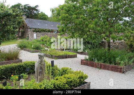 ex abbazia di saint-guénolé a landévennec in bretagna (francia) Foto Stock