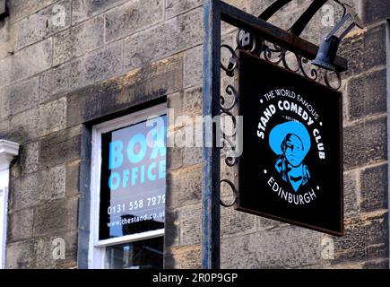 Il piedistallo Comedy Club, York Place, Edimburgo, Scozia Foto Stock