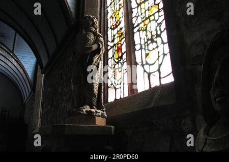 chiesa di san pietro a crozon in bretagna (francia) Foto Stock