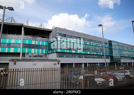 Windsor Park, stadio nazionale di calcio dell'Irlanda del Nord e sede del Linfield FC Belfast, Irlanda del Nord, regno unito Foto Stock