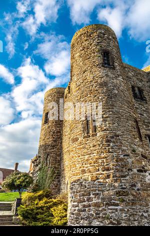 Museo del Castello di Rye - 14th ° secolo medievale Ypres Tower, Rye, East Sussex, Inghilterra, Regno Unito Foto Stock