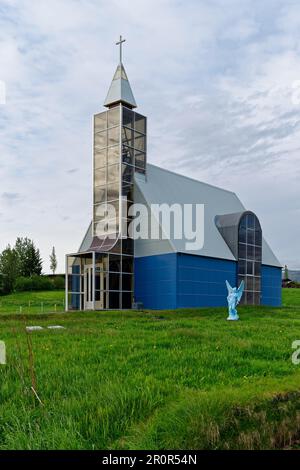 Chiesa di Uthlid, Uthlid, Golden Circle, Islanda Foto Stock