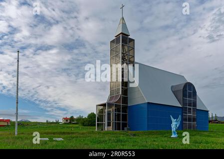 Chiesa di Uthlid, Uthlid, Golden Circle, Islanda Foto Stock