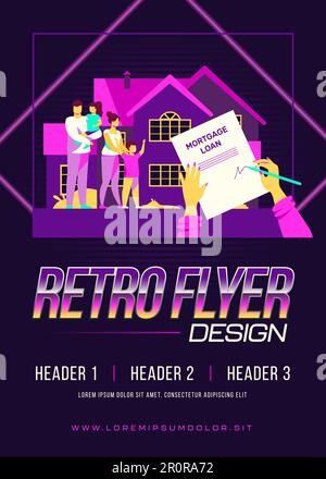 Casa felice di acquisto della famiglia Illustrazione Vettoriale