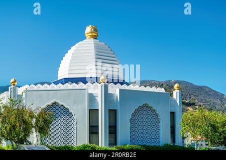 Autorealizzazione Fellowship Lake Shrine in Pacific Palisades, Los Angeles, California, USA. Foto Stock