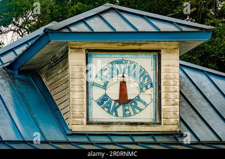 Lighthouse Bakery offre un luogo pittoresco per la colazione a Dauphin Island, Alabama, il 29 aprile 2023. Foto Stock