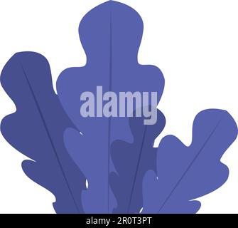 Isolato colorato foglia naturale icona Vector Illustrazione Vettoriale