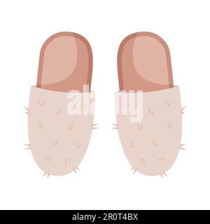 Ciabatte per la casa. Illustrazione vettoriale in stile piatto Illustrazione Vettoriale