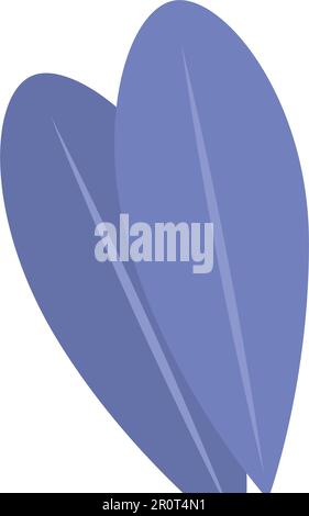 Isolato colorato foglia naturale icona Vector Illustrazione Vettoriale