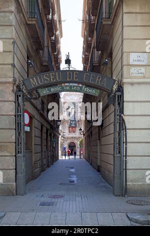 Barcellona, Spagna - Giugno 08 2018: Il Museo delle Cere di Barcellona (in spagnolo: Museo de cera de Barcelona) è un museo che raccoglie un'importante collezione Foto Stock