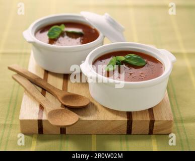 Zuppa di pomodoro fredda Foto Stock