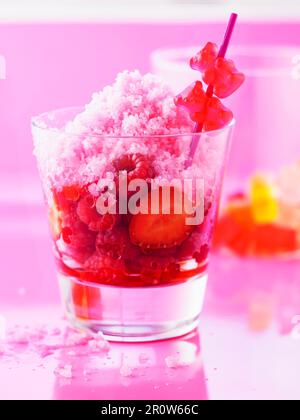 Estate sorbetto di frutta ghiaccio con lo zenzero Foto Stock