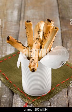 Pasta filo e sigarette da data fette biscottate Foto Stock