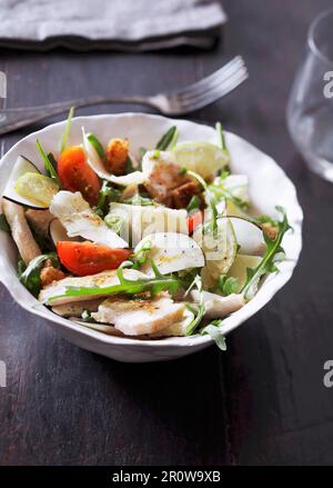 Insalata di pollo e rafano nero Foto Stock