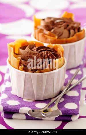 Tulipani di cioccolato Foto Stock