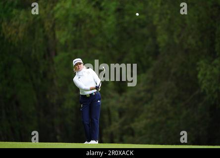 Luisa Ceola il 9th durante il giorno uno dei G4D Open al Woburn Golf Club, Milton Keynes. Data immagine: Mercoledì 10 maggio 2023. Foto Stock