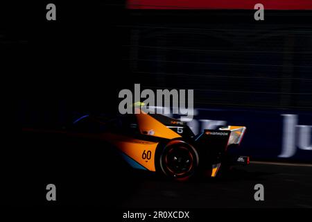 Jake Hugues (NEOM Mc Laren Formula e Team) gareggia nel 2023 nel Campionato del mondo Monaco FIA ABB Formula e che si terrà a Monaco il 06 giugno 2023. Foto di Laurent Coust/ABACAPRESS.COM Credit: Abaca Press/Alamy Live News Foto Stock