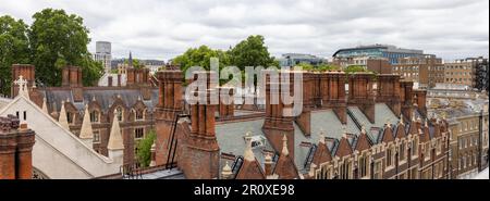 Panorama a livello del tetto di Londra dall'area di Chancery Lane che guarda ad ovest Foto Stock