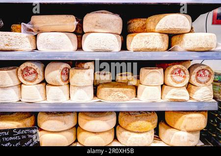 Formaggi baschi, Francia Foto Stock